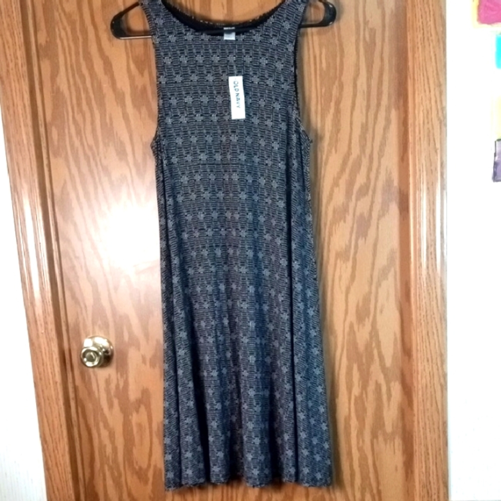 Old Navy Blue Halter Sheath Midi Dress, Beachy, Comfort, Casual, Office, Beachy